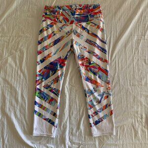 Athleta Womens Multicolor Athleltic Leggings Womens Small